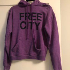 Freecity purple neighborhood hoodie